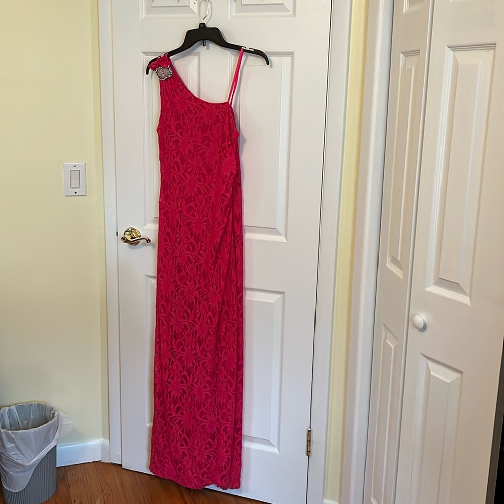 Beautiful pink lace gown